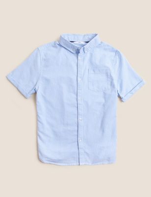 Pure Cotton Striped Shirt (6-16 Yrs)