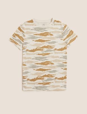Pure Cotton Camouflage T-Shirt (6-16 Yrs)