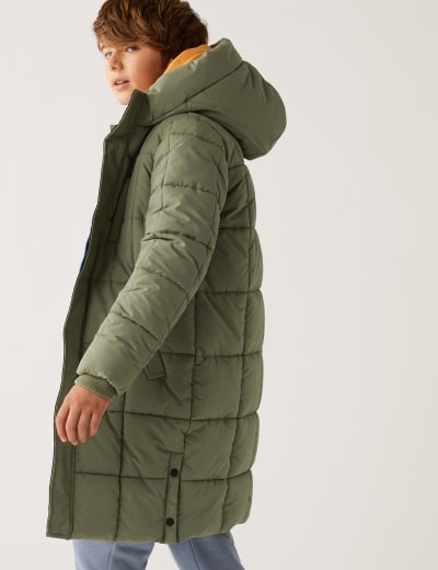 Cheap monday long line padded coat with detachable new arrivals sleeves