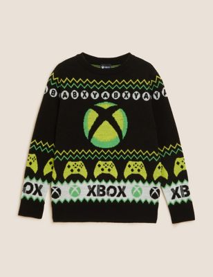 Knitted Xbox™ Jumper  (6 -16 Yrs)
