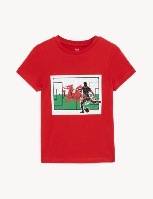 Pure Cotton Wales World Cup 2022 T-Shirt (2-7 Yrs)