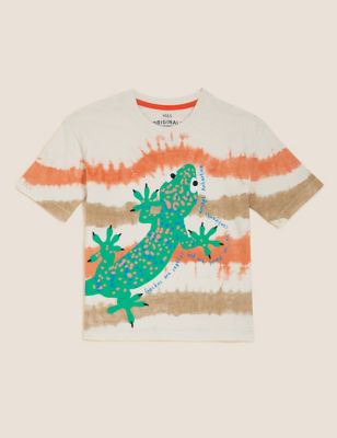 Pure Cotton Tie Dye Lizard T-Shirt (2-7 Yrs)