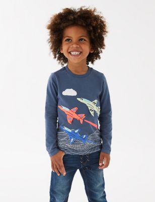 Pure Cotton Airplanes Top (2-7 Yrs)