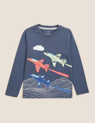 Pure Cotton Airplanes Top (2-7 Yrs)