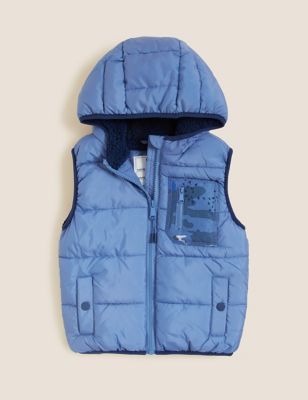 Camouflage Fleece Lined Padded Gilet (2-7 Yrs)
