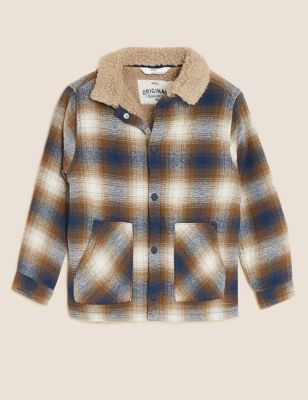 Cotton Rich Checked Shacket (2-7 Yrs)