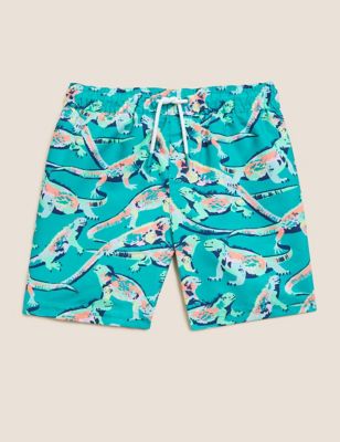 Iguana Print Swim Shorts (2-7 Yrs)