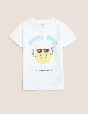 Pure Cotton Sun T-Shirt (2-7 Yrs)