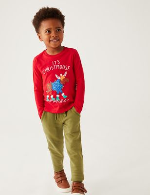 Pure Cotton Moose Top (2-7 Yrs)