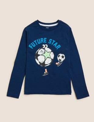 Pure Cotton Football Top (2-7 Yrs)