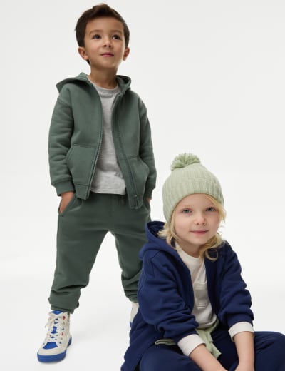 Cotton Rich Joggers (2-8 Yrs), M&S Collection