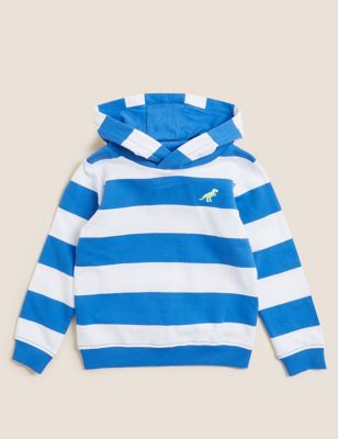 Pure Cotton Striped Hoodie (2-7 Yrs)