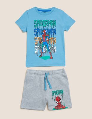 Cotton Rich Spider-Man™ Top & Bottom Outfit (2-7 Yrs)