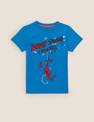 Pure Cotton Spider-Man™ T-Shirt (2-7 Yrs)