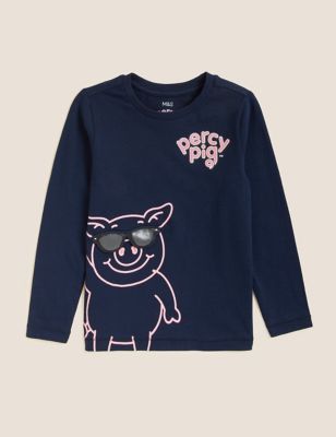Pure Cotton Percy Pig™ Top (2-7 Yrs)