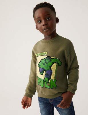 Cotton Rich Hulk™ Sweatshirt (2 - 7 Yrs)
