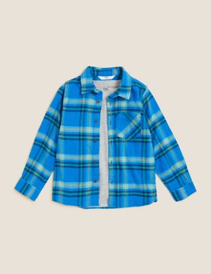2pc Cotton Rich Checked Shirt with T-Shirt (2-7 Yrs)