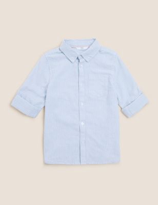 Pure Cotton Striped Oxford Shirt (2-7 Yrs)