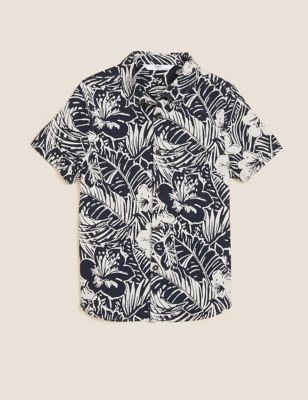Linen Rich Printed Shirt (2-7 Yrs)