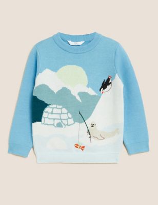 Knitted Antarctic Jumper (2-7 Yrs)