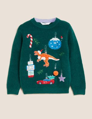 Knitted Christmas Tree Jumper (2-7 Yrs)