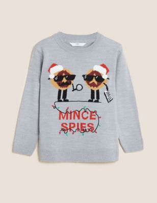 Mini Me Mince Spies Christmas Jumper (2 - 7 Yrs)