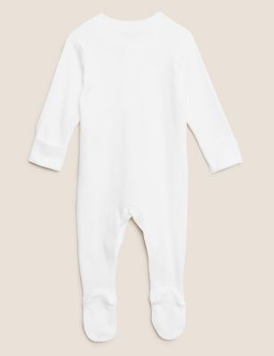 SSENSE Clothing Loungewear Sleepsuits Baby Two-Pack White Sleepsuits 