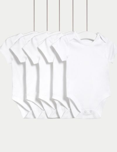 HONEST BABY CLOTHING Organic Cotton Short Sleeve Bodysuits - 3 Pack