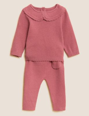 2pc Knitted Outfit (7lbs - 12 Mths)