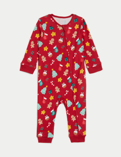Pure Cotton Christmas Sleepsuit (6½lbs-3 Yrs) 12 of 30