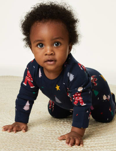 Kids' Disco Santa Family Christmas Sleepsuit (6½lbs-3 Yrs) 1 of 16