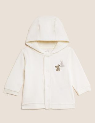 Cotton Rich Velour Hooded Bunny Jacket (7lbs - 12 Mths)