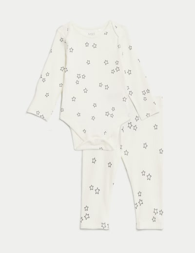 2pc Cotton Rich Stars Outfit (7lbs-1 Yrs) 11 of 16