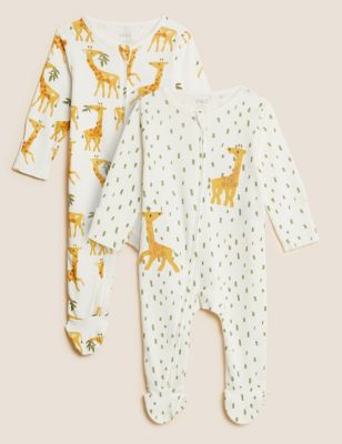 Unisex Sleepsuits Boys Ex M&S Soft and comfortable Girls Newborn-12 months 