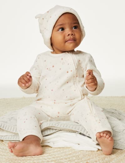 2pc Cotton Rich Moon & Star Outfit (7lbs-1 Yrs) 4 of 16