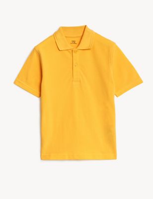 Colstons School Polo Shirt Navy/Gold 