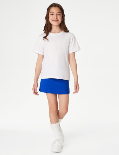 Girls Cotton with Stretch Sports Skorts 2 16 Yrs M S