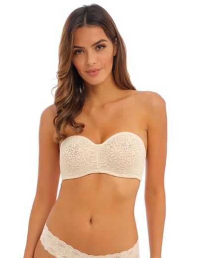 Halo Floral Lace Wired Strapless Bra, Wacoal