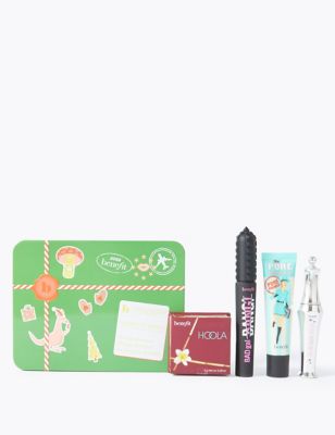 Full Glam Greetings Bronzer, Eyebrow Gel, Mascara & Primer Gift Set