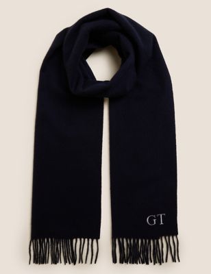 Personalised Men's Pure Cashmere Scarf