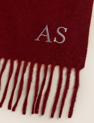 Personalised Men's Pure Cashmere Scarf