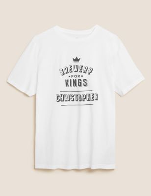 Personalised Organic Cotton Slogan T-Shirt