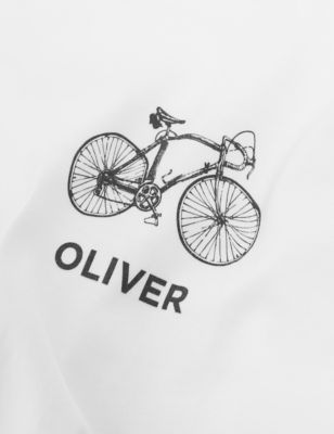 Personalised Organic Cotton Bike T-Shirt