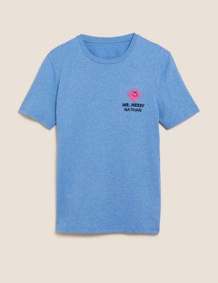 Personalised Pure Cotton Mr Messy™ T-Shirt