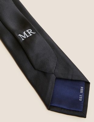 Personalised Slim Textured Tie