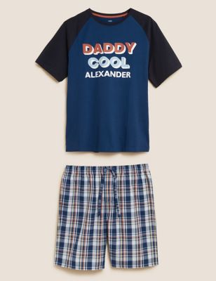 Personalised Men's Cool Slogan Pyjama Set