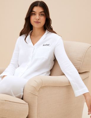 Personalised Women's Muslin Pyjama Set