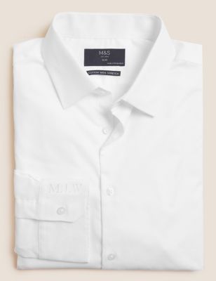Personalised Men's Slim Fit Cotton Shirt