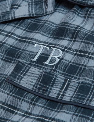 Personalised Men's Brushed Cotton Pyjamas