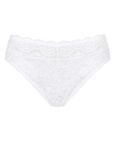 Women's No Show Microfiber Modern Brief Underwear in Reflection Floral M  Ivory size XL